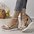 voordelige Damessandalen-Dames Sandalen Sandalen met sleehak Romeinse schoenen Vakantie Strand Wig Elegant Modieus PU Gesp Zilver Goud