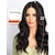 cheap Synthetic Trendy Wigs-Black Wigs with Bangs for Women Long Wavy Wigs with Curtain Bangs Natural Wig Heat Resistant Charming Synthetic Hair for Daily Party Use 22 inches