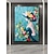 お買い得  人物画-手描きの女性抽象画人物抽象画花テクスチャ壁アートグリーン油絵エレガントな女性の壁アート花の抽象画家の壁の装飾