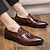 cheap Men&#039;s Slip-ons &amp; Loafers-Men&#039;s Loafers &amp; Slip-Ons Derby Shoes Dress Shoes Walking Business British Gentleman Wedding Office &amp; Career Party &amp; Evening Synthetic leather Comfortable Black Brown Spring