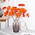 preiswerte Künstliche Blumen &amp; Vasen-2 künstliche Chrysanthemenzweige.