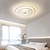 abordables Luces de techo-Lámpara de techo led 1 luz blanca cálida 45/60/80cm terrazas redondas de metal ambiente creativo nórdico dormitorio sala de estar 110-240v