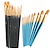 preiswerte Artikel zum Stressabbau-Pinselset mit 20 Rundkopfpinseln Nylonpinsel Acrylpinsel Kunstschüler-Strichzeichenstift zum Malen