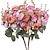 economico Fiori finti &amp; Vasi-2 pacchetti di bouquet di rose di seta fiori artificiali mini rose per bouquet da sposa fai da te centrotavola addio al nubilato decorazioni per la casa