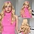 cheap Synthetic Trendy Wigs-Synthetic Wig Uniforms Career Costumes Princess Wavy Deep Curly Middle Part Layered Haircut Machine Made Wig 26 inch Light Blonde Synthetic Hair Women&#039;s Cosplay Party Fashion Blonde