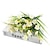 cheap Artificial Flower-10 Branches Artificial Flowers and Water Grass: Lifelike Plastic Prosperity Blossoms, Silk-Screened Decorative Props for Home Decoration and Events