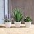 お買い得  造花＆花瓶-人工ラベンダーミニ鉢植え3個セット - 自宅やオフィスの装飾に最適なリアルなフェイクラベンダーアンサンブル