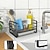 levne Kuchyňská úložiště-organizér na odtokový stojan na kuchyňský dřez držák na houbičku na mýdlo se samovypouštěcím tácem nerezová police na dřez stojan na ručníky