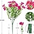 Недорогие Искусственные цветы-10 веток уличных искусственных цветов, эвкалипт с семью стеблями, фиолетовые фиалки, реалистичный цветочный букет для декоративных центральных элементов и цветочных композиций.