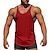 ieftine Tricouri de Sală-Bărbați Bluză Vest Top Cămașă fără mâneci Simplu Crewneck Sporturi &amp; Exterior Îmbrăcăminte Atletică Fără manșon Îmbrăcăminte Modă Șic Stradă A face exerciții fizice
