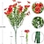 ieftine Flori Artificiale-10 ramuri flori artificiale de exterior eucalipt cu sapte tulpini, violete mov, buchet floral realist pentru piese centrale decorative si aranjamente florale