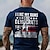 tanie T-shirty 3D męskie-Graficzny Flaga Ameryki Starzec Retro / vintage Codzienny Styl uliczny Męskie Druk 3D Podkoszulek Sporty na świeżym powietrzu Święto Wyjściowe Podkoszulek Ciemnoniebieski Krótki rękaw Półgolf Koszula