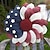 olcso Esemény- és party kellékek-hazafias koszorú amerikai függetlenség napja dekoráció piros fehér kék koszorúk július 4-i koszorúk - vörös fejű virágos ajtóakasztó emléknapra/július negyedike