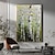 cheap Tree Oil Paintings-Large Wall Art Abstract Forest Oil Painting Handmade Modern Winter Tree Landscape Canvas Painting For Living Room Bedroom Decor (No Frame)