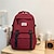cheap Backpacks &amp; Bookbags-Women&#039;s Backpack School Bag Bookbag Daily Geometric Nylon Large Capacity Zipper Black White Red