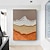 Недорогие Пейзажи-Оранжевая текстурированная картина маслом, белая абстрактная картина на холсте, оранжевая толстая художественная белая минималистская ручная работа, большая абстрактная картина на холсте для декора,