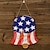 זול אספקת אירועים ומסיבות-עיצוב יום העצמאות: לוח דלת דגל אמריקה לחגים לאומיים, קישוט תלוי עץ לבית ולמכונית