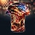 tanie T-shirty 3D męskie-Flaga Amerykańska flaga USA Orzeł Codzienny Designerskie Lata 50. Męskie Druk 3D Podkoszulek Codzienny Święto Amerykański Dzień Niepodległości Podkoszulek Czerwony Krótki rękaw Półgolf Koszula Lato