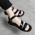 cheap Men&#039;s Sandals-Men&#039;s Leather Sandals Gladiator Sandals Roman Sandals Walking Daily Beach Comfortable Buckle Shoes Black White Summer