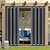 billige Utendørs nyanser-terrasse vanntett utendørs gardin, termisk isolert rustfritt stål doble gjennomføringer (øverst og bunn) vindbrytende utendørs drapering holder privatlivet for pergola, 1 panel