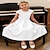 cheap Party Dresses-Elegant Flower Girls Dress Lace Satin A-Line Bridesmaid Princess Dresses for Wedding Birthday Party