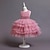 cheap Party Dresses-Kids Girls&#039; Party Dress Solid Color Sleeveless Special Occasion Princess Polyester Party Dress Summer Spring 3-12 Years Pink Wine