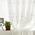 cheap Sheer Curtains-One Panel European Style Embroidered Gauze Curtain Living Room Bedroom Dining Room Semi Transparent Window Screen