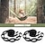 cheap Camping &amp; Hiking-2pcs High Load-Bearing Hammock Straps with 5 Loops Reinforced Polyester Straps in Black for Outdoor Hammock Use
