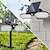 cheap Halloween Lights-1pc Solar Security Light Motion Solar Lights Outdoor Stay On or Motion On/Off Mode, Dusk to Dawn Floodlights, Wireless Landscape Spotlights for Garden, Fence, Patio and Porch Solar Powered