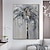 levne stromové olejomalby-ruční olejomalba plátno umělecká dekorace na zeď černobílá abstraktní kokosová palma pro domácí výzdobu válcovaný bezrámový nenatažený obraz