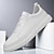 preiswerte Sneaker für Herren-Herren Turnschuhe Elegante Turnschuhe Leder Italienisches vollnarbiges Rindsleder Rutschfest Schnürsenkel Weiß