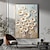 levne Květinové či botanické obrazy-ruční barva elegantní květina nástěnné umění obývací pokoj šedé pozadí zlatá paleta nůž malba domácí dekorace pro obývací pokoj rám připraven k zavěšení