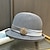 ieftine Pălării &amp; Fascinatoare-Palarioare Palarie Veșminte de cap Acrilic / Bumbac Pălărie Vară Clop Paie Căciulă Casual Concediu Elegant Epocă Cu Piatră Semiprețioasă Pene Diadema Articole Pentru Cap