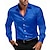 Недорогие Рубашка мужская с принтом-Мужские деловые повседневные рубашки из атласа из искусственного шелка, формальные летние, весенне-осенние, отложные с длинными рукавами, фиолетовые s, m, l