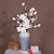 Недорогие Искусственные цветы и вазы-Искусственный цветок, реалистичные ветки магнолии: реалистичные искусственные цветы магнолии для вечной элегантности в домашнем декоре.