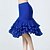 cheap Latin Dancewear-Latin Dance Ballroom Dance Skirts Ruffles Pure Color Splicing Women&#039;s Performance Training High Polyester Tulle