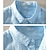 Недорогие Хлопковые льняные рубашки-Муж. Рубашка льняная рубашка Повседневная рубашка Хлопчатобумажную рубашку Белый Небесно-голубой Темно-синий С короткими рукавами Полотняное плетение Отложной Лето Для улицы Гавайский Одежда