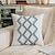abordables Coussins tendances-couvre-lit broderie boho géométrie carré décoratif pour canapé canapé-lit oreiller décoratif