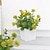 cheap Artificial Flowers &amp; Vases-Simulation Potted Dandelion and Money Leaf: Suitable for Business Offices, Living Rooms, Desktops, Entryways, Bookshelves, Gardens, Courtyards; Floral Home Decoration