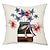 cheap Holiday Cushion Cover-Independence Day America Decorative Toss Pillows Cover 1PC Soft Square Cushion Case Pillowcase for Bedroom Livingroom Sofa Couch Chair