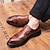 voordelige Heren Oxfordschoenen-Voor heren Oxfords Derby-schoenen Bullock Shoes Jurk schoenen Wandelen Zakelijk Britse heer Bruiloft Toimisto &amp; ura Feesten &amp; Uitgaan Synthetisch Leder Comfortabel Veters Zwart Bruin Lente