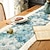 abordables Caminos de mesa-Camino de mesa con borlas de jacquard de algodón y lino