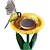 levne pozorování ptáků a divoké zvěře-originální slunečnicové krmítko pro ptáky venkovní - podnos na krmení ptáků ve tvaru květiny, koupel pro malé ptáky, zahradní dekorační kůl, ideální dárkové překvapení pro milovníky přírody,
