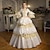 cheap Historical &amp; Vintage Costumes-Gothic Rococo Victorian Vintage Inspired Medieval Dress Party Costume Prom Dress Princess Shakespeare Women&#039;s Ball Gown Halloween Party Evening Party Masquerade Dress