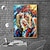 economico Nude Art-dipinto a olio fatto a mano su tela decorazione della parete arte astratta amanti colorati figura nuda per la decorazione domestica pittura senza cornice arrotolata non stirata