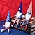 tanie Zapasy imprezowe i imprezowe-Amerykański Dzień Niepodległości w kształcie stożka, lalki z wiszącymi nogami - kreatywne ozdoby dla starszych lalek na świąteczny pokaz z okazji dnia pamięci/czwartego lipca