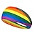 お買い得  カーニバルの衣装-LGBT LGBTQ 虹色 吸汗ヘッドバンド 成人 男性用 女性用 ゲイ レズビアン プライドパレード プライド月間 マスカレード 簡単なハロウィンコスチューム