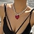 ieftine Coliere-Lănțișor Perle Pentru femei Elegant Drăguţ Clasic Inimă Draguț Forma de inima Coliere Pentru Muncă Bal Club