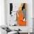 cheap Abstract Paintings-Textured Hand Painted Canvas Wrapped Oil Painting Wall Art Orange White Black Abstract Canvas Painting Modern Artwork Oil Hand Painting Home Interior Frame Ready To Hang