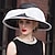 voordelige Feesthoeden-hoeden vlas bolhoed / cloche hoed bucket hat zonnehoed bruiloft theekransje elegante bruiloft met strik splitsen hoofddeksel hoofddeksels